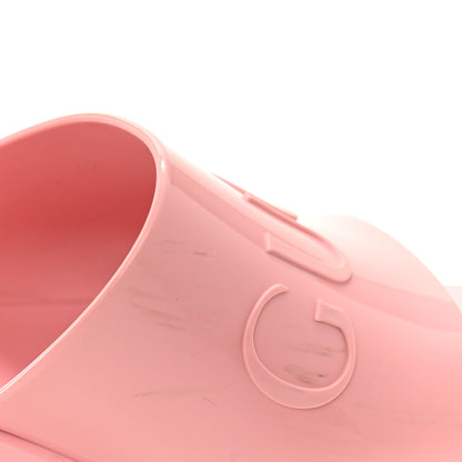 Gucci Rubber Gucci Logo Womens Platform 20/60mm Slide Sandals 38 Wild Rose 10 of 10
