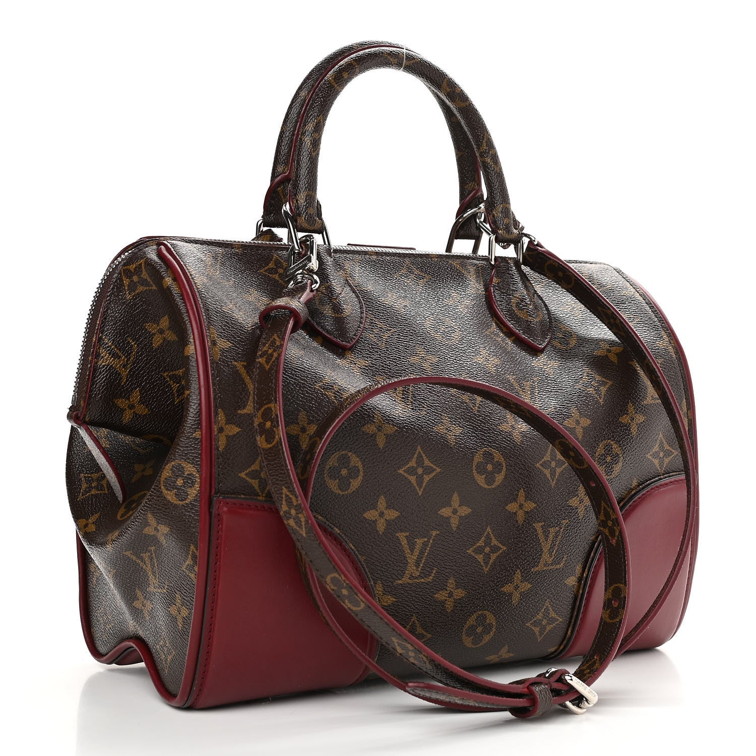 Louis Vuitton Monogram Shine Doc PM Bordeaux 3 of 9