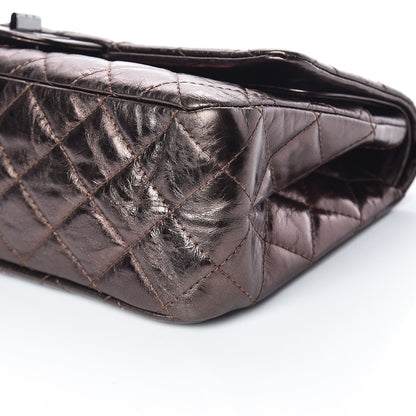 Chanel Metallic Aged Calfskin Quilted 2.55 Reissue 227 Flap Bronze 12 of 15