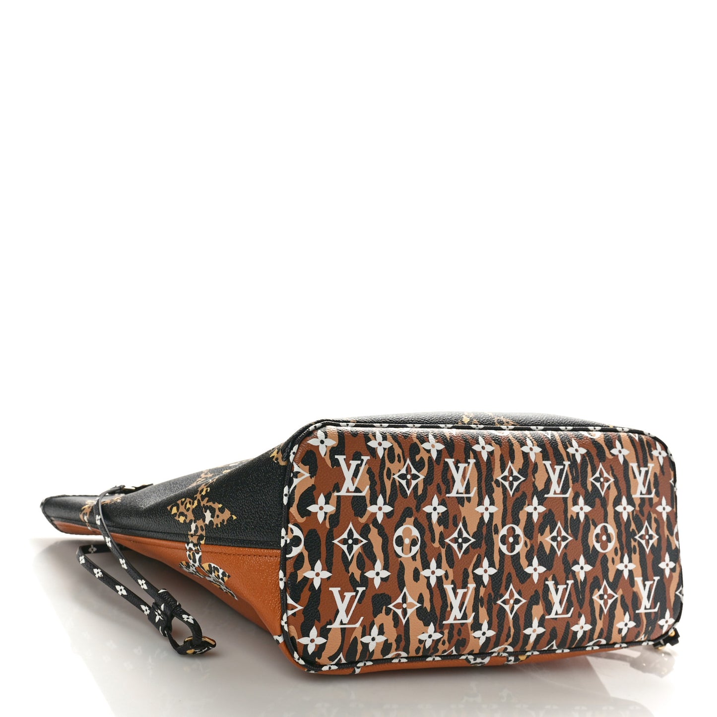 Monogram Giant Jungle Neverfull MM Black