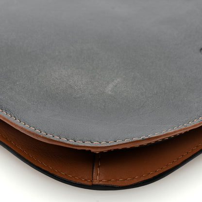 Loewe Calfskin Gate Double Zip Pouch Crossbody Black Brown 9 of 9