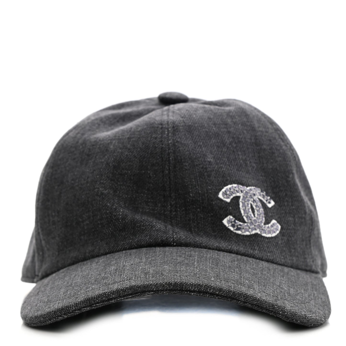 Cotton Sequin CC Cap Hat Black