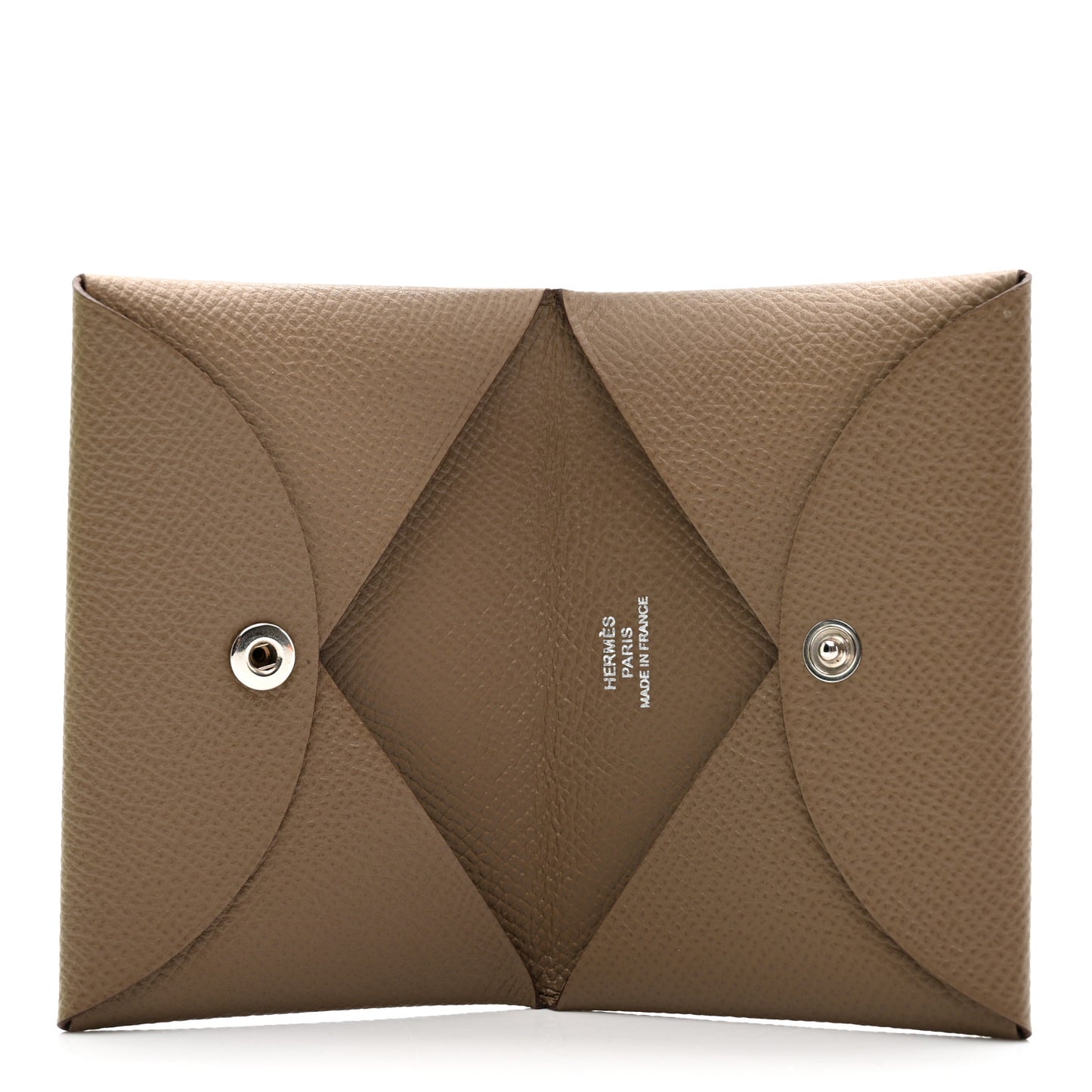 Epsom Calvi Card Case Etoupe