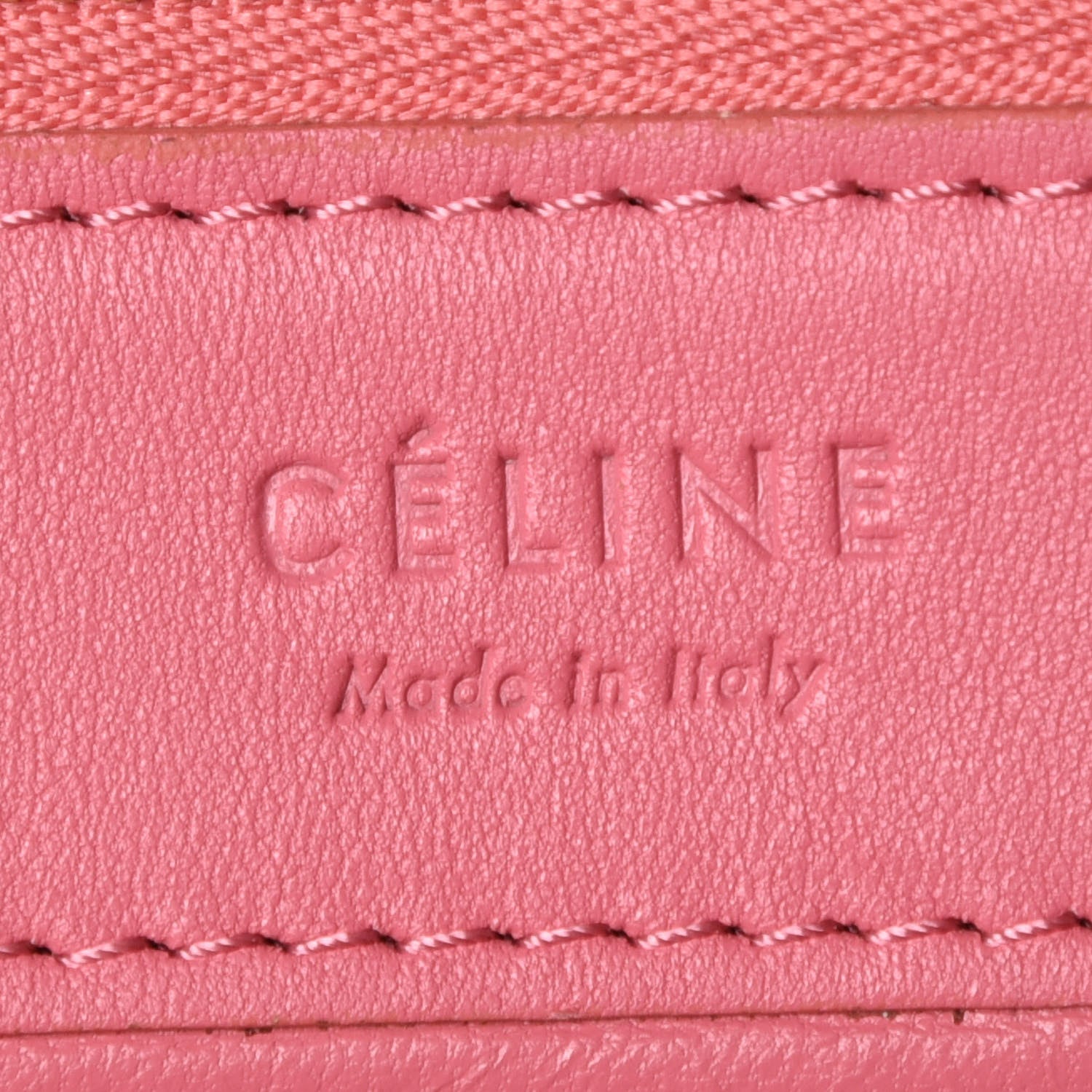 Celine Smooth Lambskin Vertical Bi-Cabas Pink Rust 8 of 11