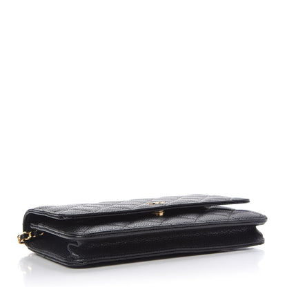 Chanel Caviar Quilted Wallet On Chain WOC Black 4 of 12