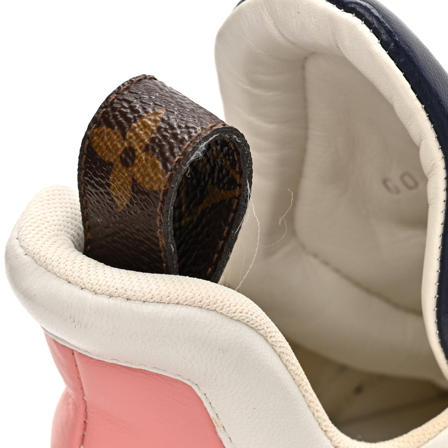 Calfskin Technical Nylon LV Archlight Sneaker 36.5 White Blue Pink