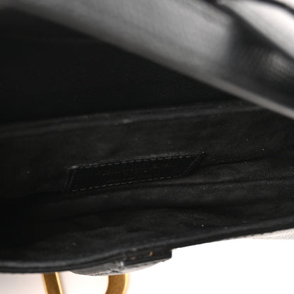 Christian Dior Grained Calfskin Mini Saddle Bag Black 5 of 10