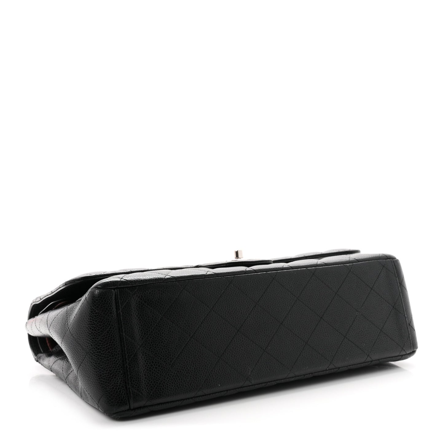 Caviar Quilted Maxi Double Flap Black