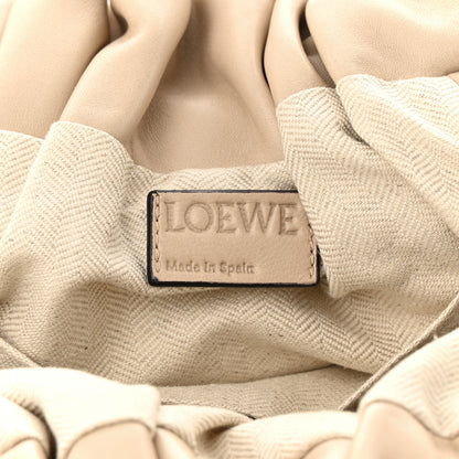 Loewe Gathered Lambskin Small Bounce Bag Beige 6 of 11