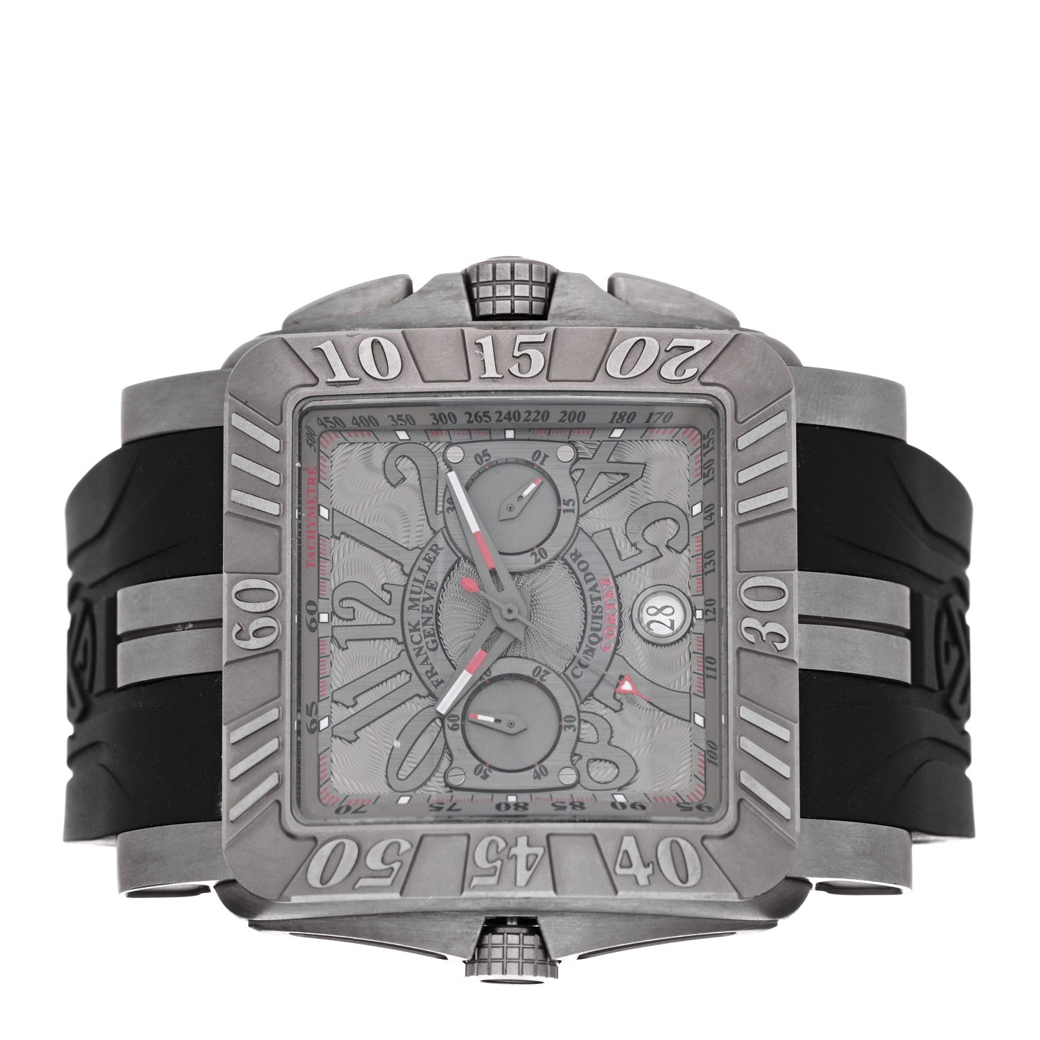 Franck Muller Titanium Rubber 45mm Conquistador Cortez Automatic Watch Grey 10900CCDTGPG 2 of 4
