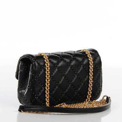 Chanel Lambskin Quilted Extra Mini Beaded Flap Black 3 of 9