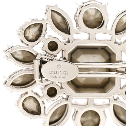 Gucci Crystal Hair Clip Silver 3 of 3