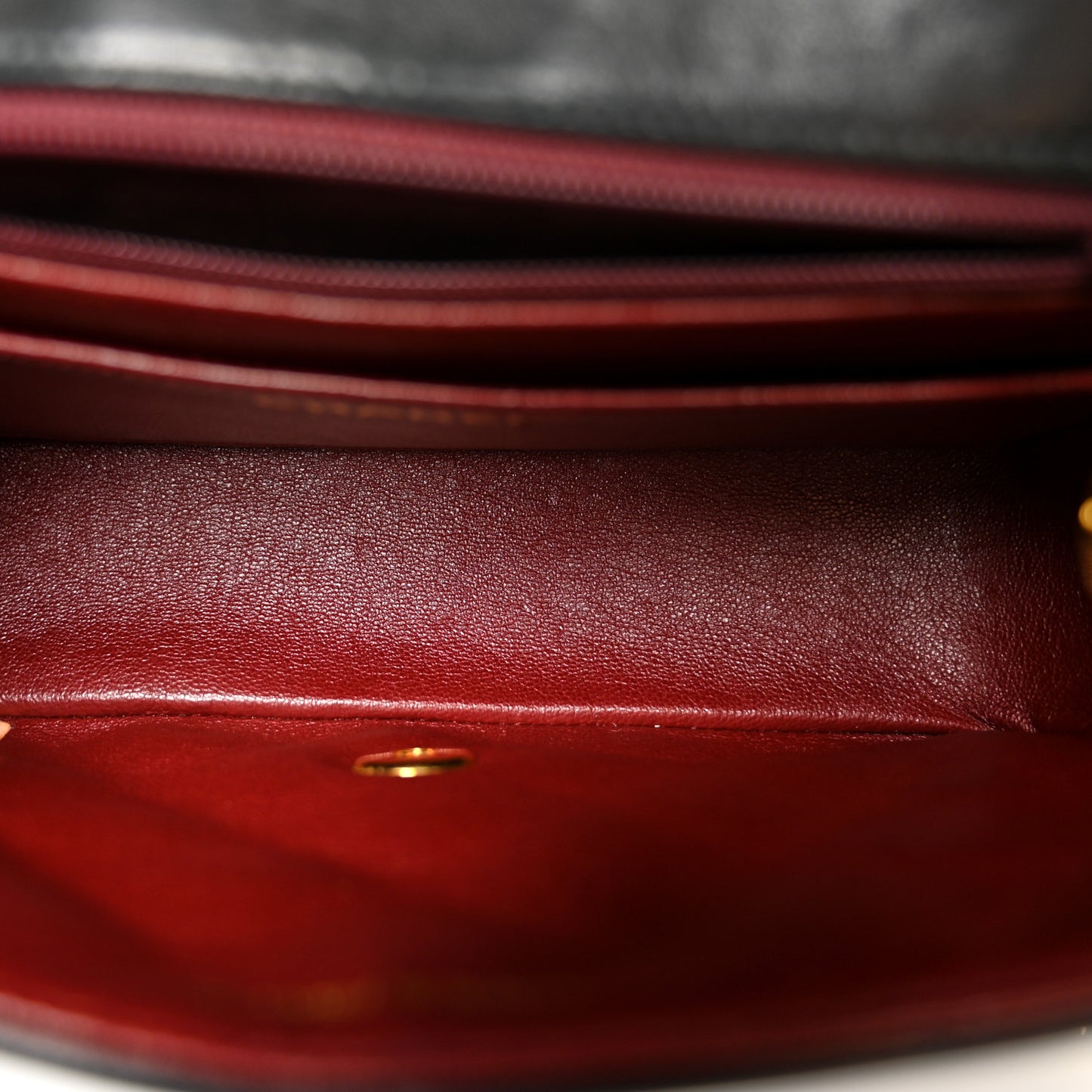 Lambskin Quilted Small Single Flap Black