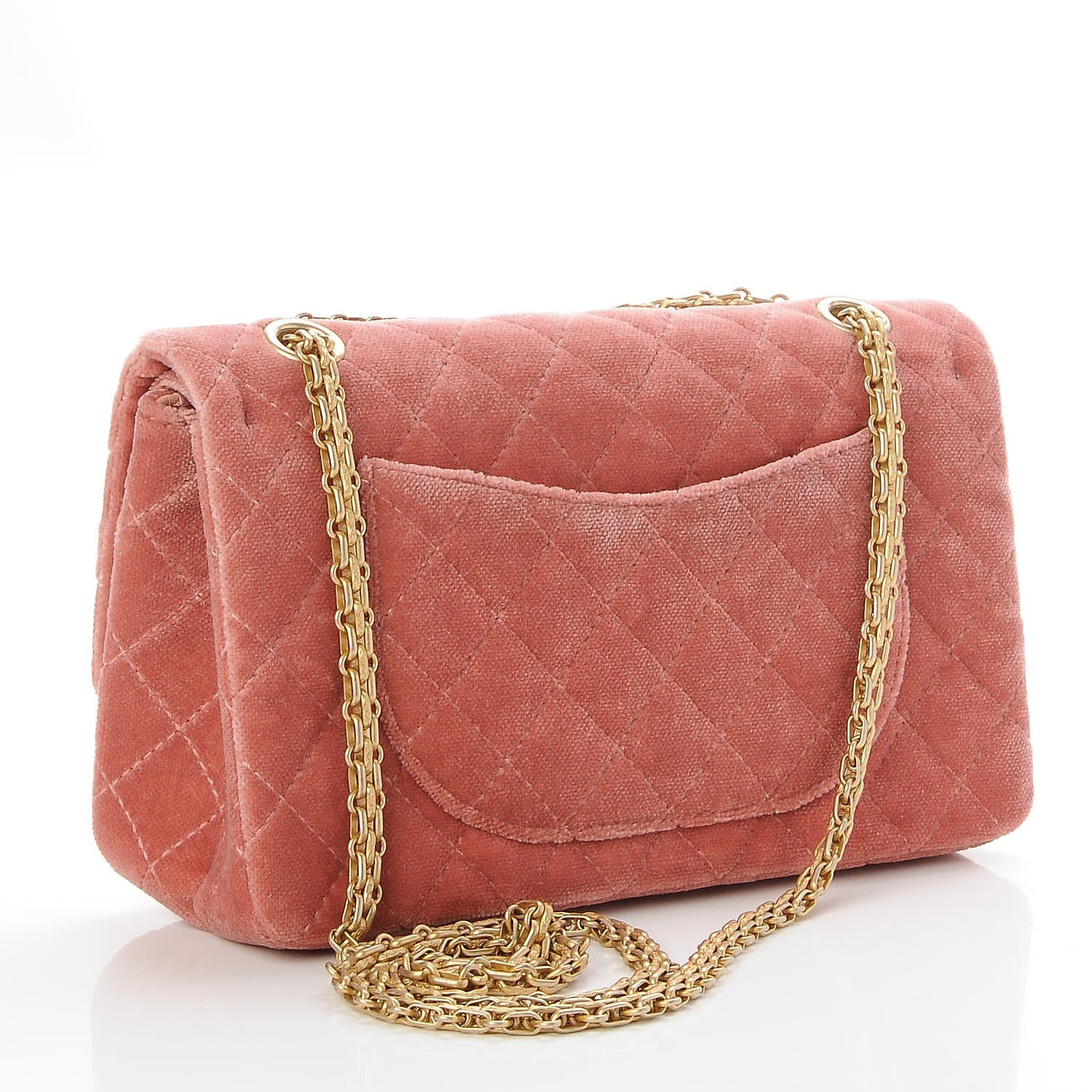 Chanel Velvet Quilted 2.55 Reissue 225 Flap Pink 4 of 9