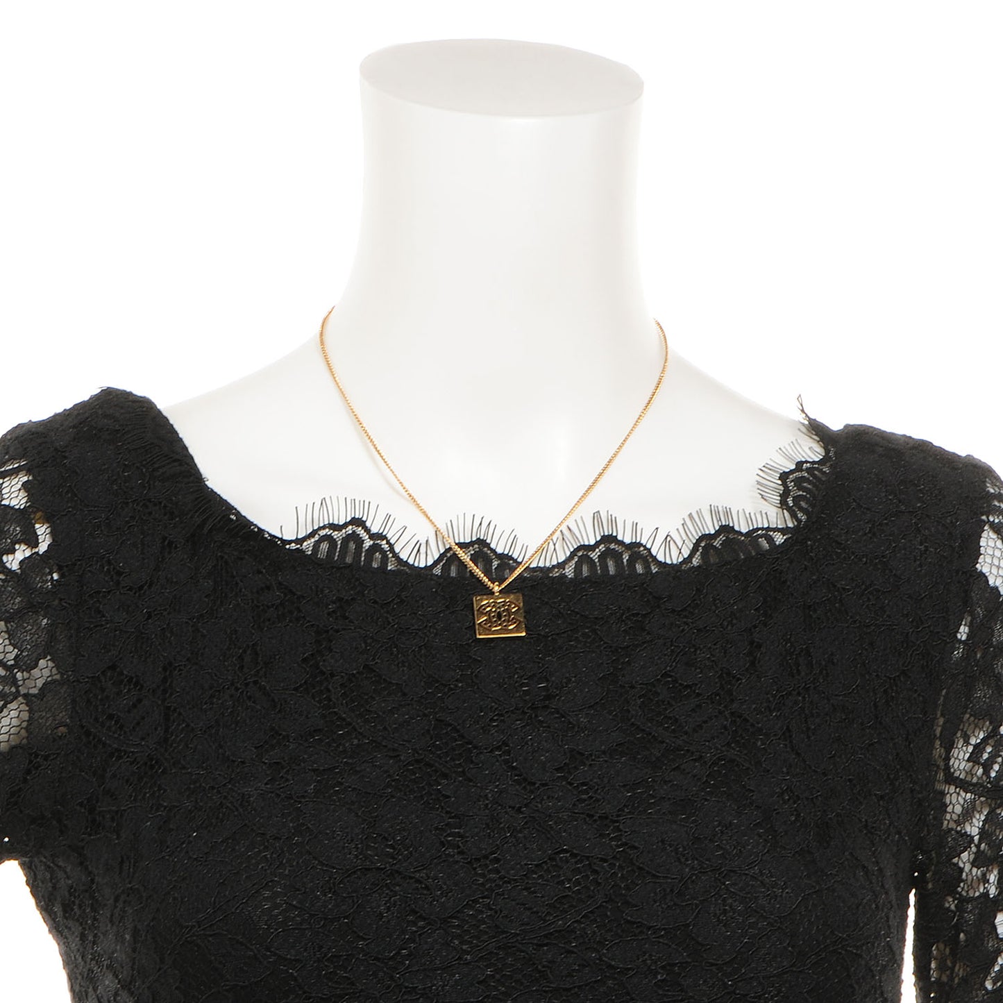 CC Pendant Necklace Gold