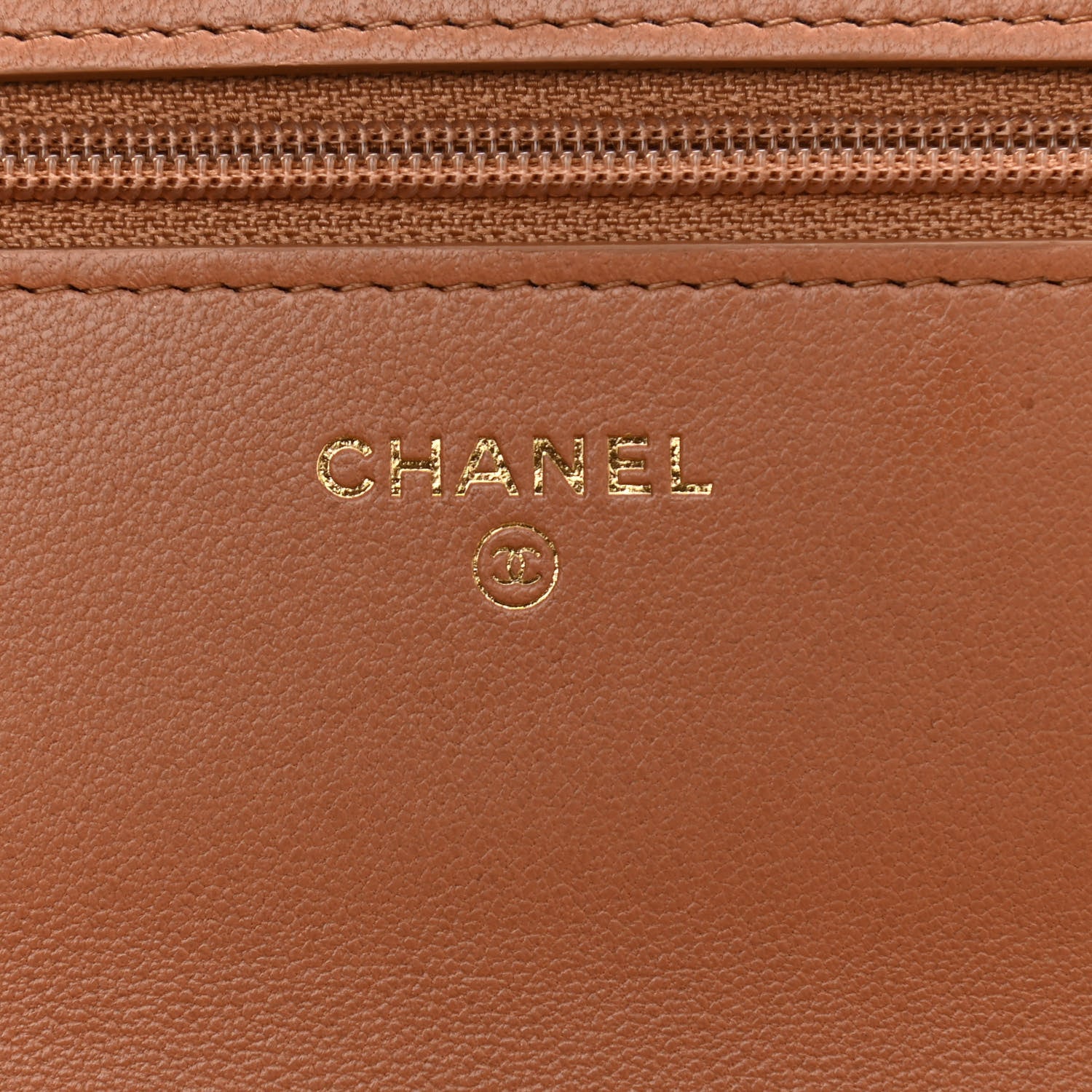 Chanel Lambskin Quilted Chanel 19 Wallet On Chain WOC Brown 6 of 12