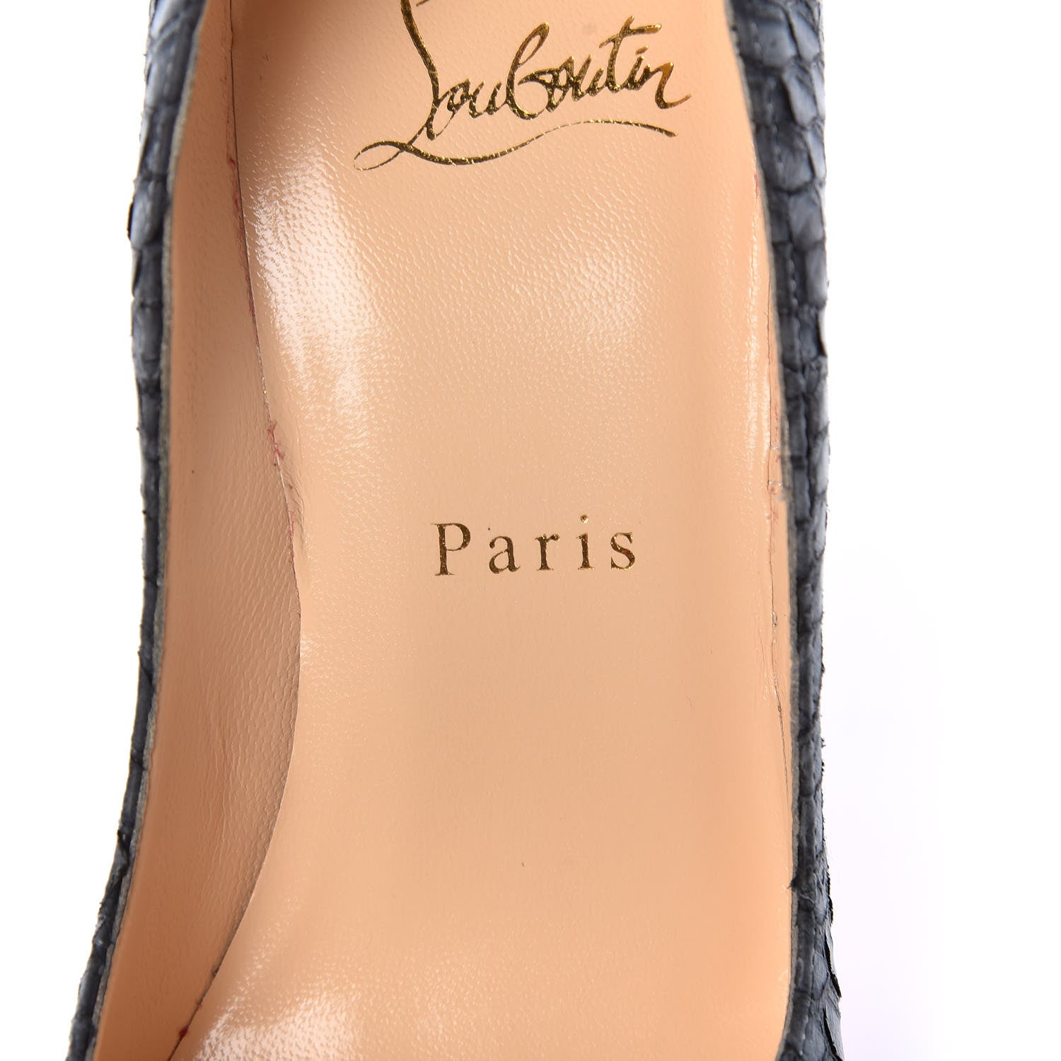 Christian Louboutin Watersnake Nubuck So Kate 120 Pumps 36.5 Light Black 8 of 15