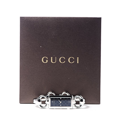 Gucci Stainless Steel Diamond 17mm Tornabuoni Quartz Watch Black 7 of 7