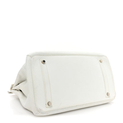 Hermes Taurillon Clemence BIRKIN 35 White 4 of 18