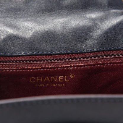 Chanel Patent Quilted Accordion Reissue 2.55 Flap Navy 13 of 15