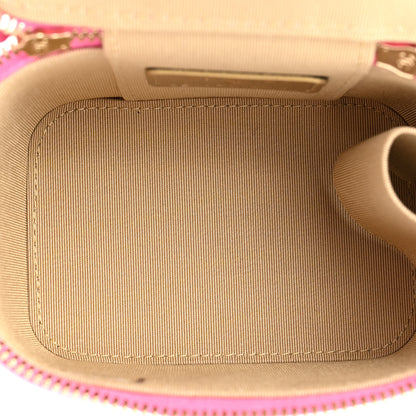 Chanel Lambskin Quilted Pearl Crush Mini Vanity Case With Chain Pink 4 of 8