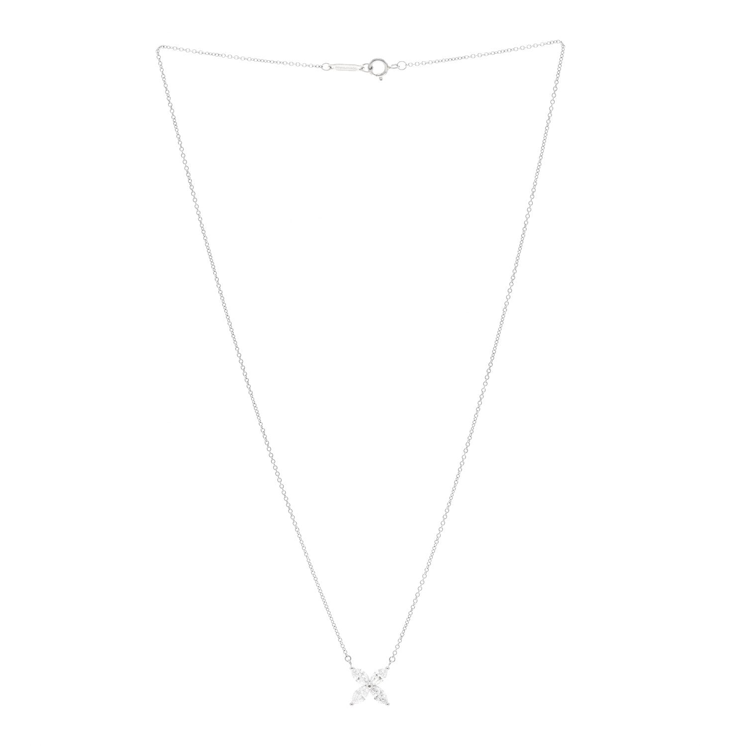 Tiffany Platinum Diamond Large Victoria Necklace 3 of 5