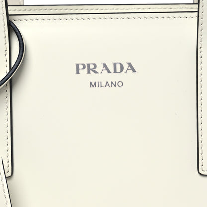 Prada Spazzolato Mini Re-Edition 1995 Double Handle Handbag White 10 of 14
