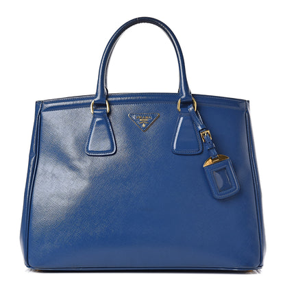 Prada Saffiano Vernice Shopping Tote Azzurro 1 of 26