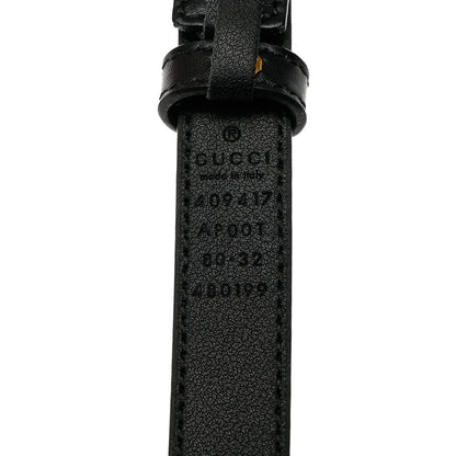 Gucci Calfskin Double G 20mm Belt 80 32 Black 5 of 5