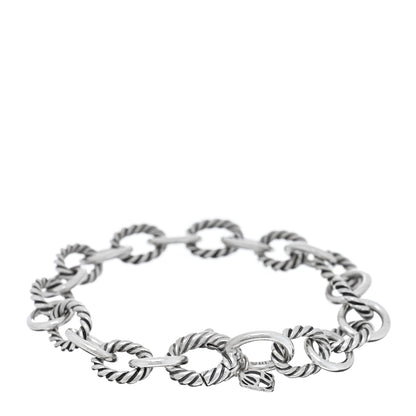 David Yurman Sterling Silver 10mm Medium Oval Link Bracelet 2 of 3