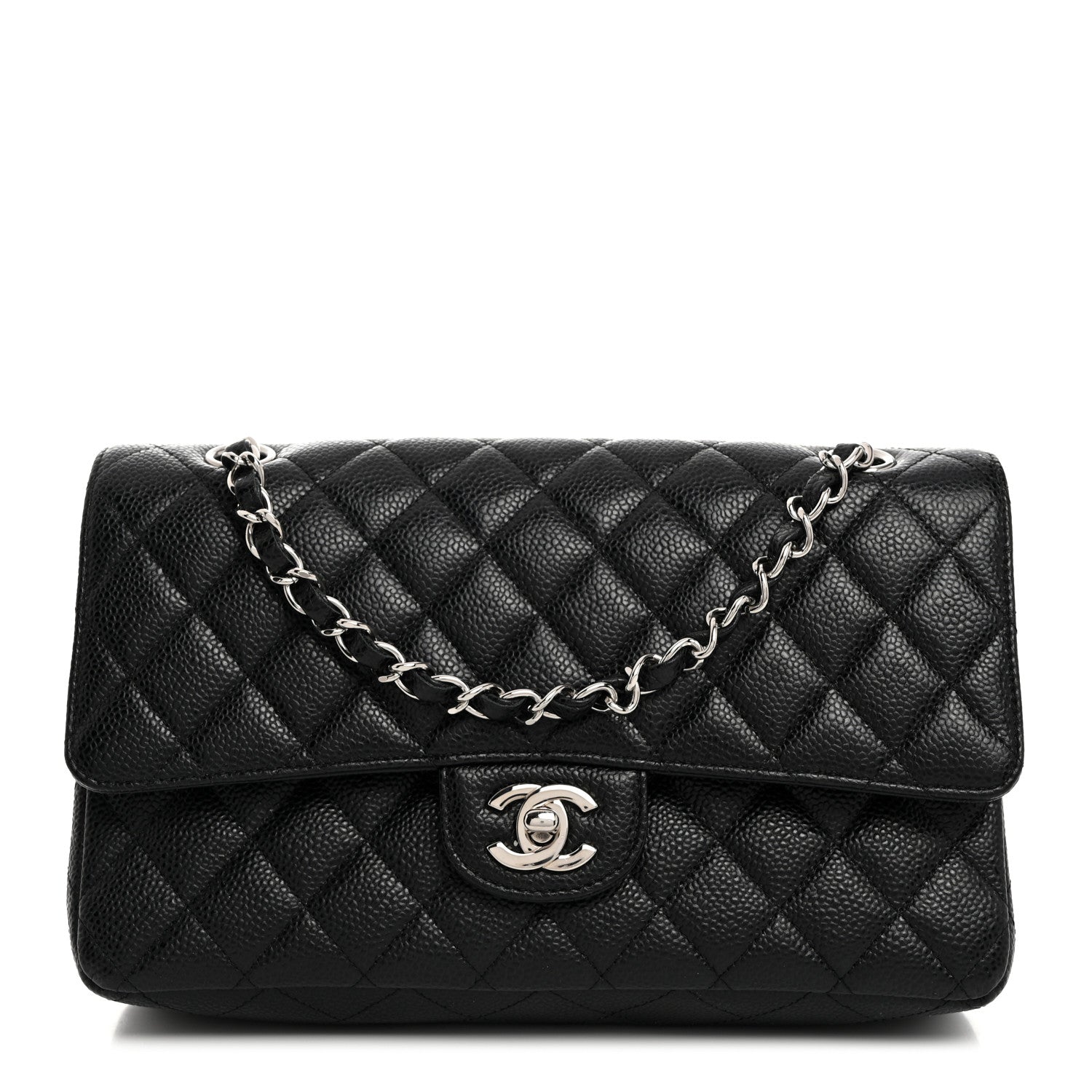 Chanel Caviar Quilted Medium Double Flap Black 1 of 11