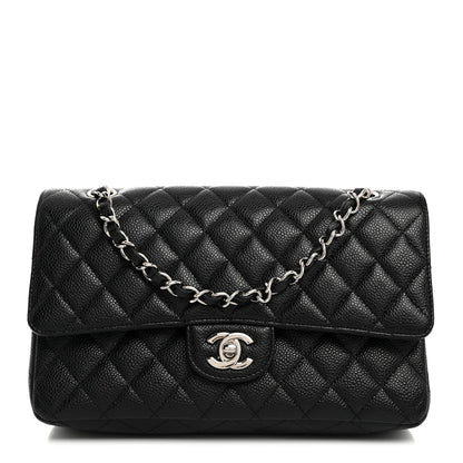 Chanel Caviar Quilted Medium Double Flap Black 1 of 11