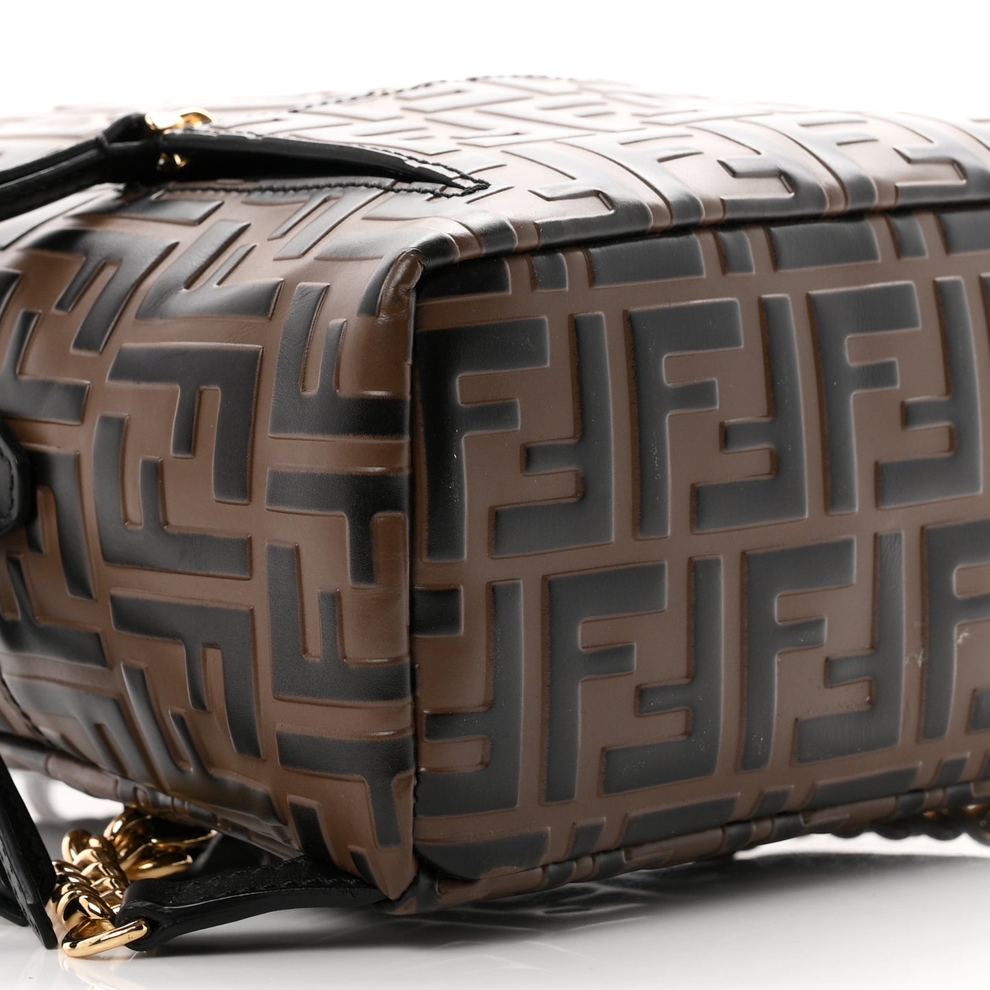 Vitello Bi-Color FF 1974 Embossed Mini Backpack Maya Black