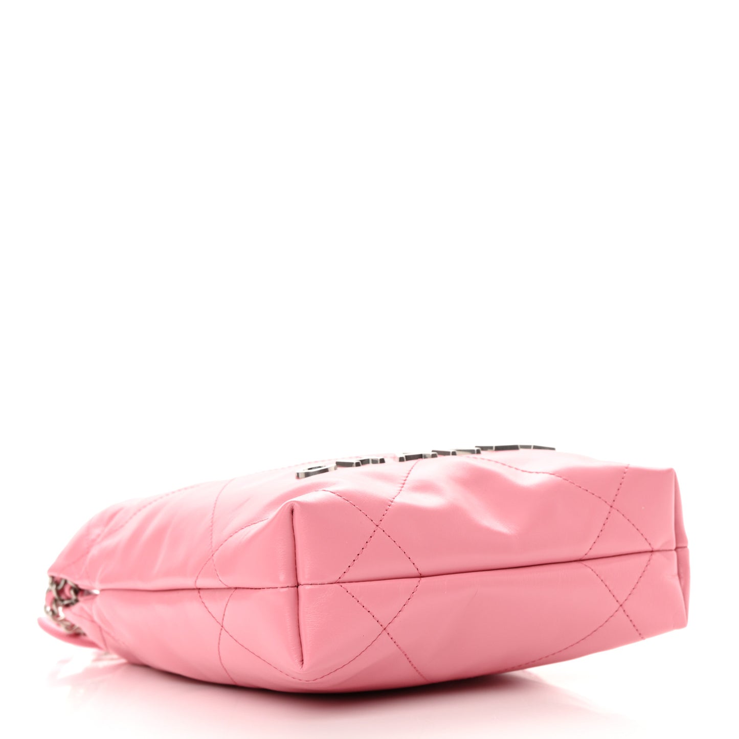 Shiny Calfskin Quilted Mini Chanel 22 Pink