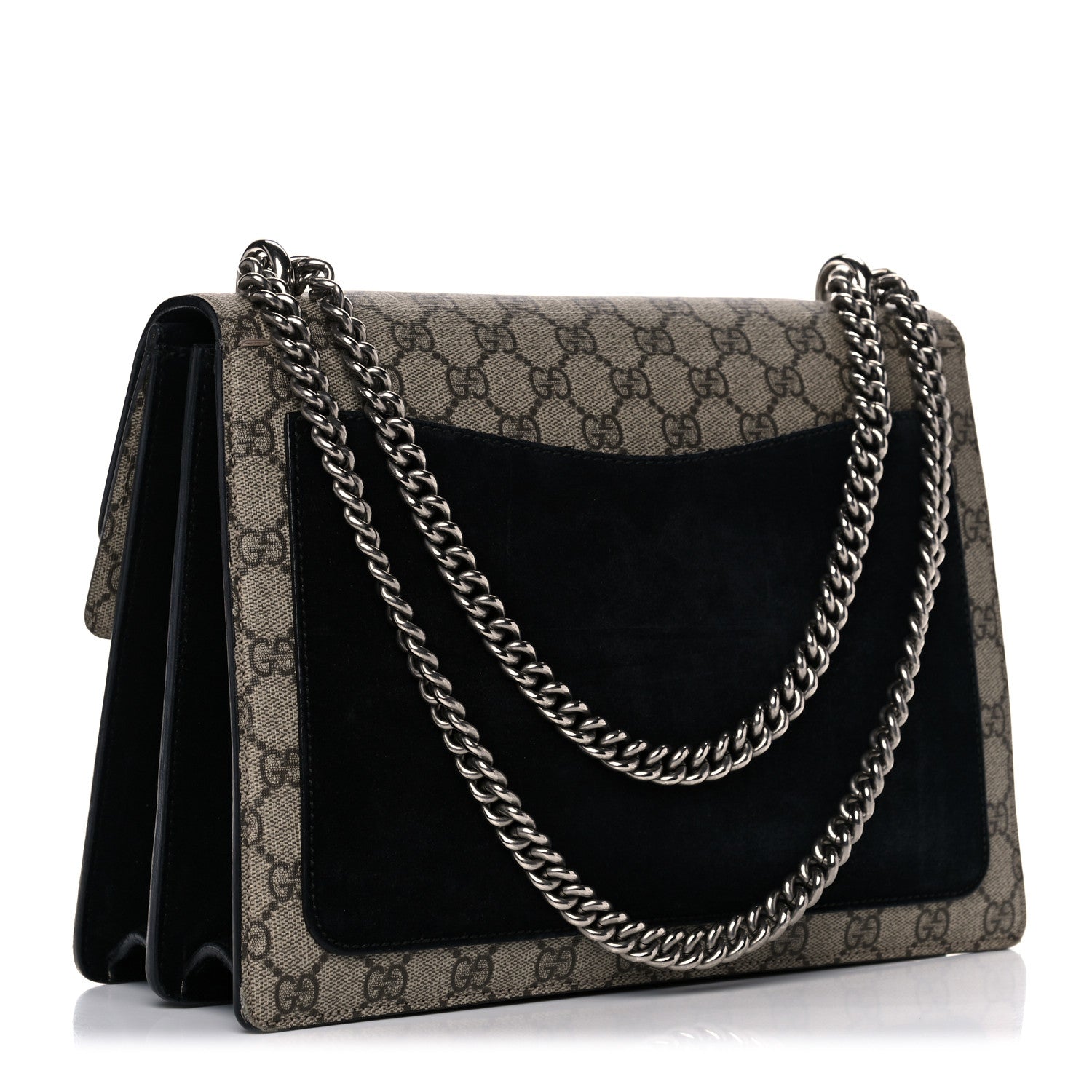 Gucci GG Supreme Monogram Medium Dionysus Shoulder Bag Black 3 of 13