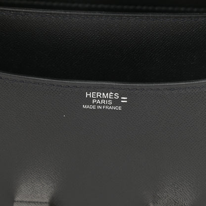 Hermes Grained Monsieur Lizard Constance 24 Black Ombre 6 of 13