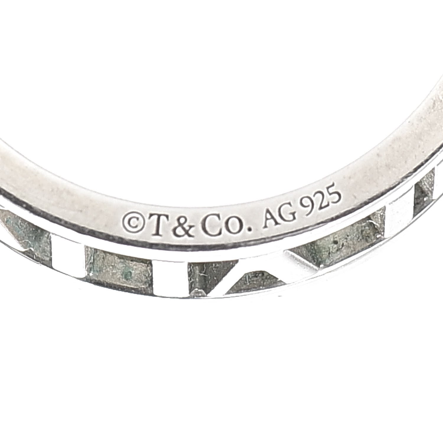 Tiffany Sterling Silver Wide Atlas Open Ring 55 7.25 4 of 4