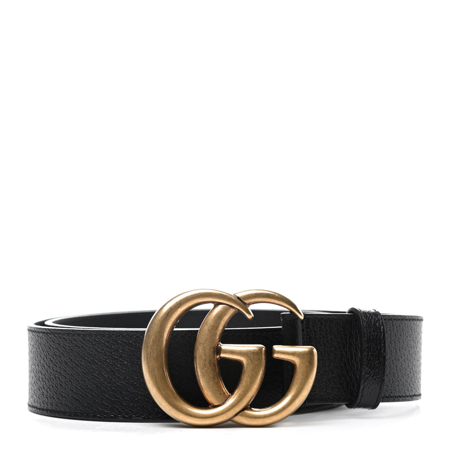 Textured Calfskin Double G 40mm Belt 85 34 Black