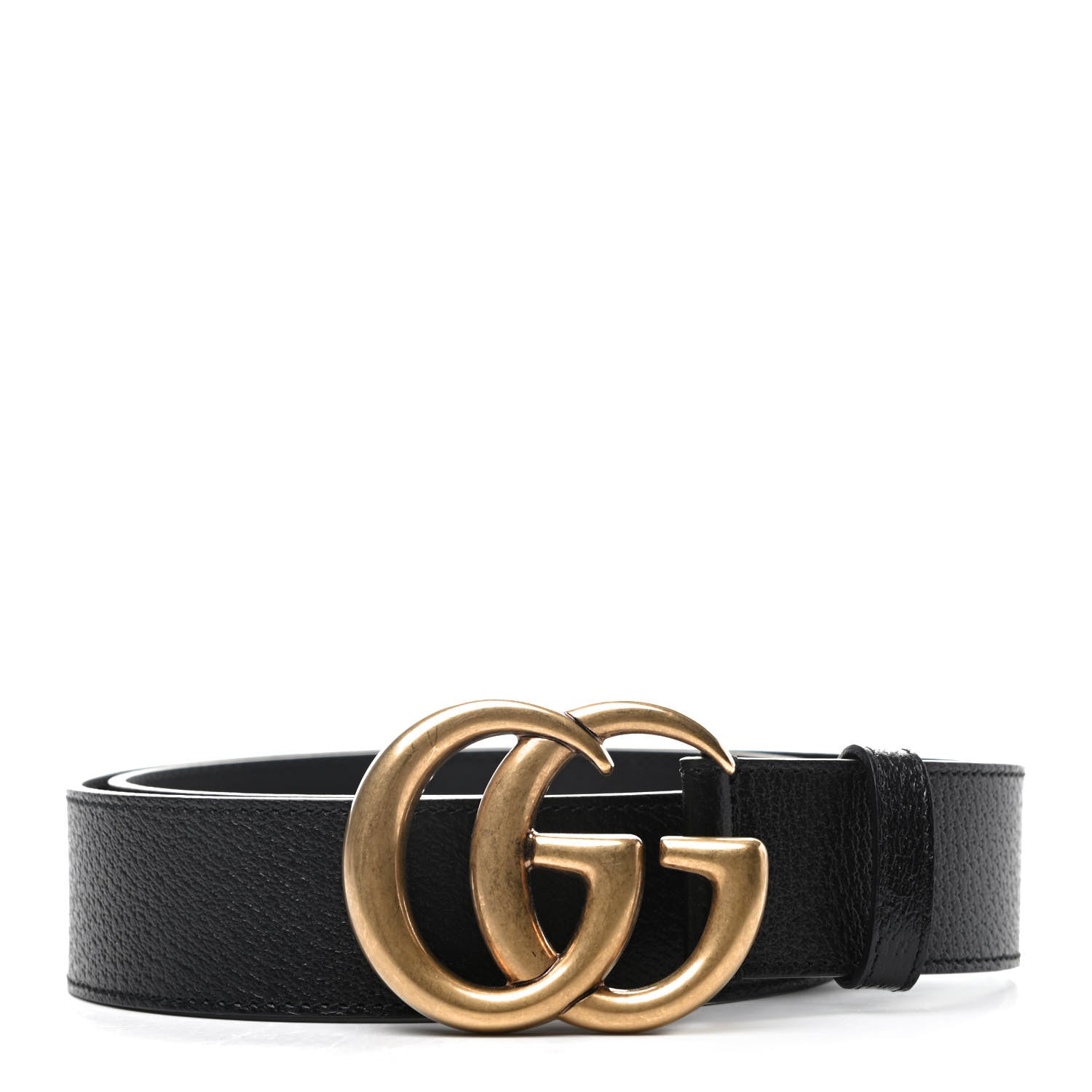 Gucci Textured Calfskin Double G 40mm Belt 85 34 Black 1 of 5