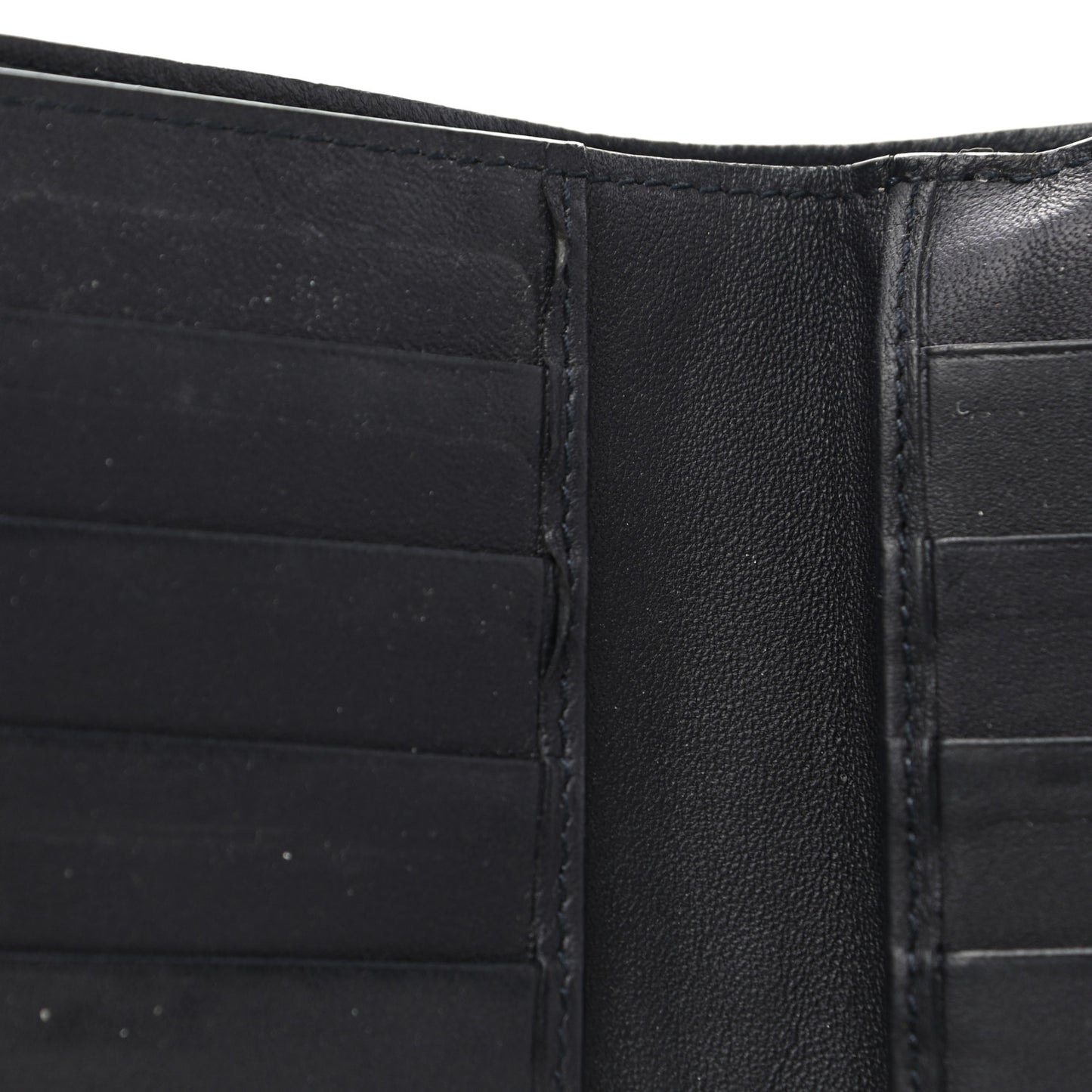 Nappa Intrecciato French Flap Wallet Black
