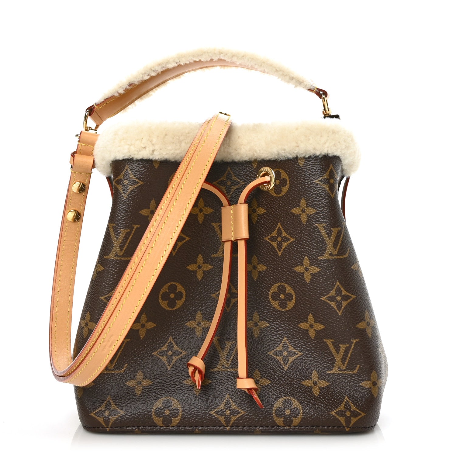 Louis Vuitton Monogram Shearling Cozygram Neonoe BB 1 of 6