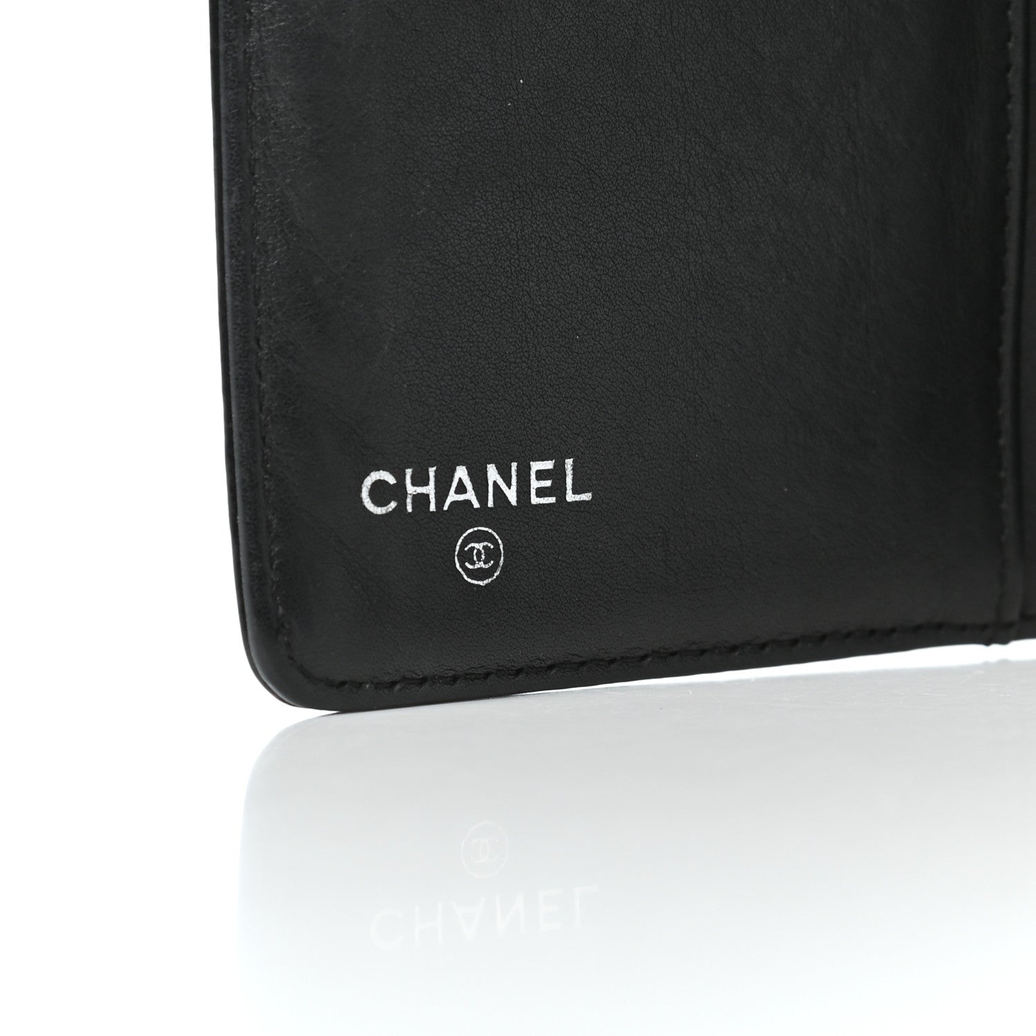 Chanel Patent Camellia Yen Wallet Black 6 of 10