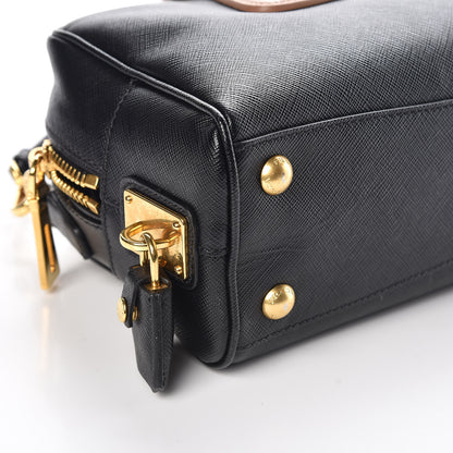 Prada Saffiano Lux Bowler Black Cammeo 9 of 10