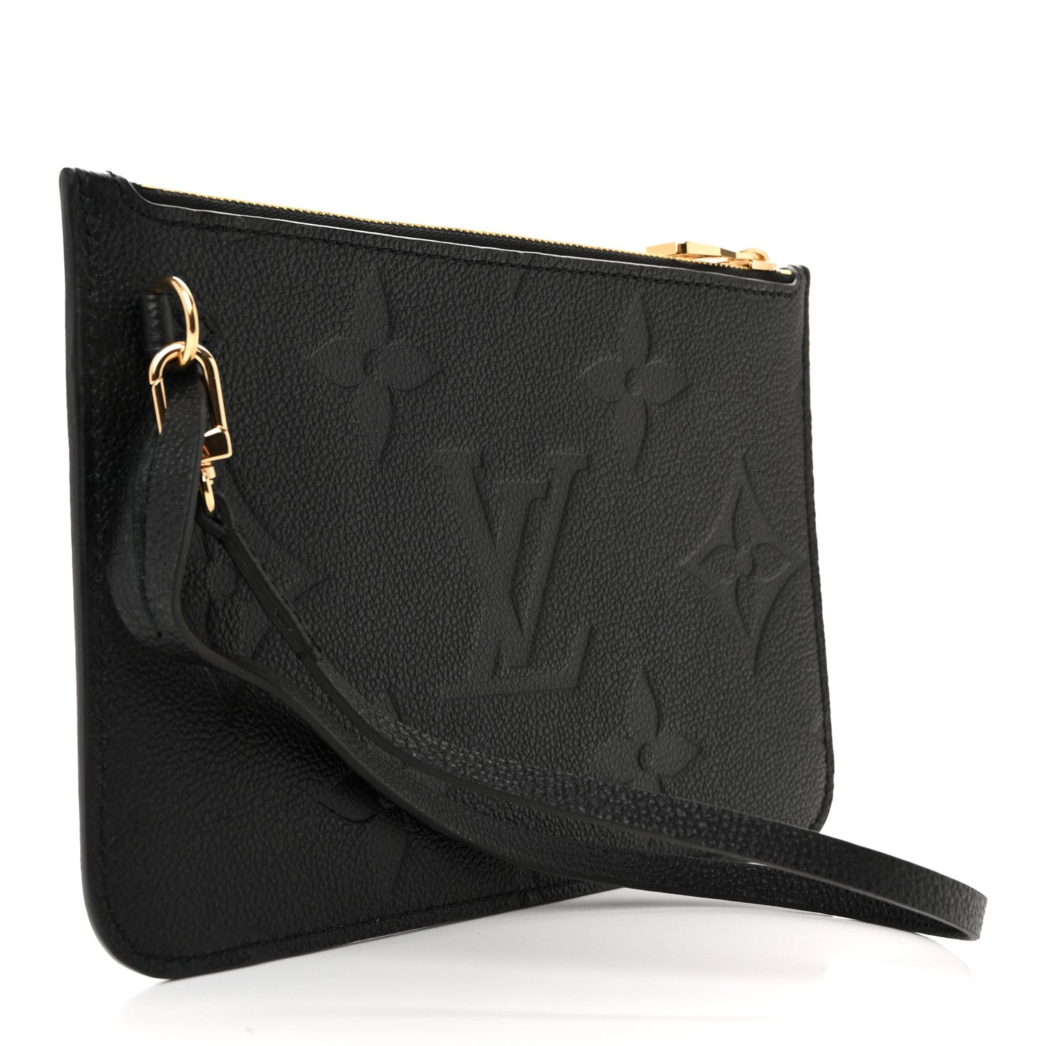 Louis Vuitton Empreinte Monogram Giant Neverfull MM Pochette Black 3 of 6