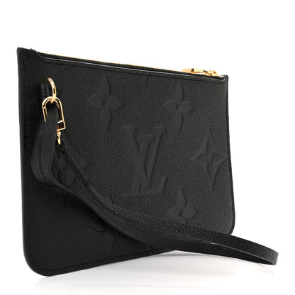 Louis Vuitton Empreinte Monogram Giant Neverfull MM Pochette Black 3 of 6