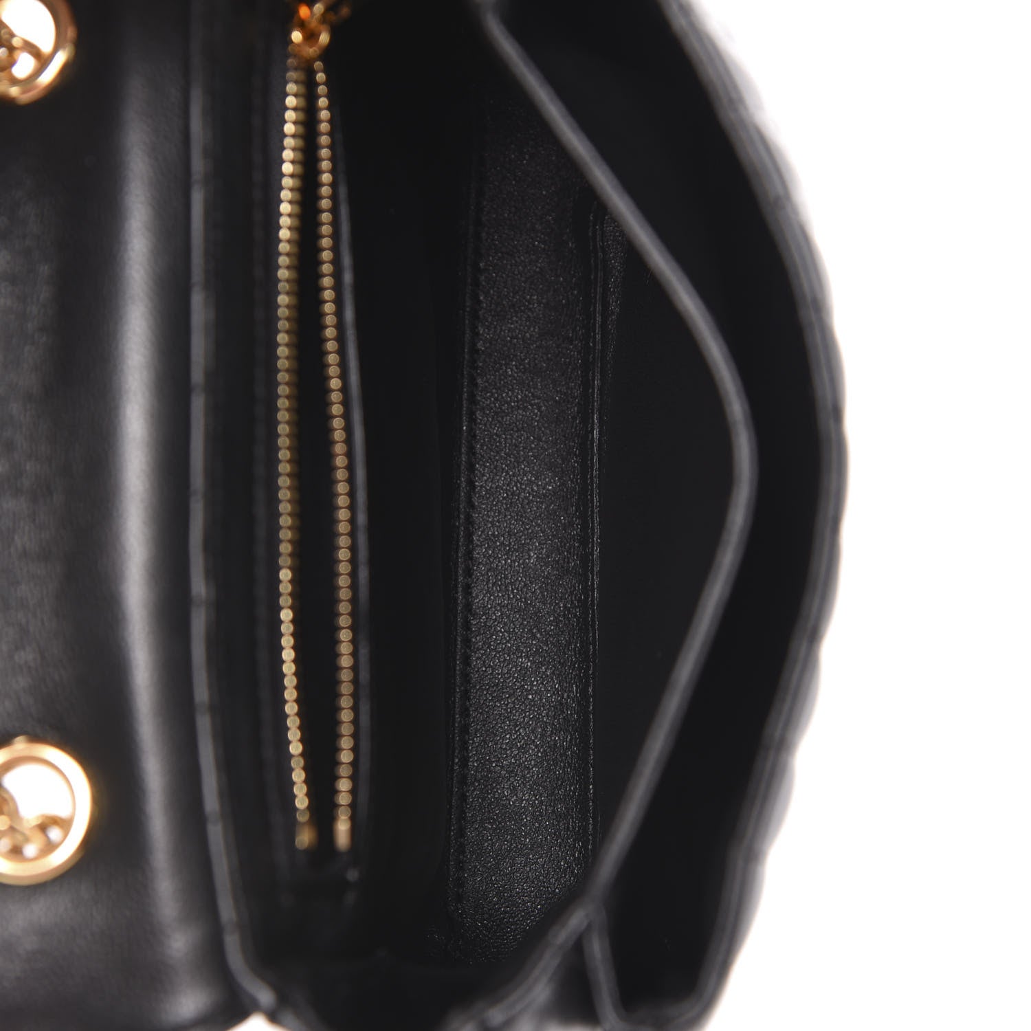 Celine Calfskin Quilted Small C Bag Black 4 of 9