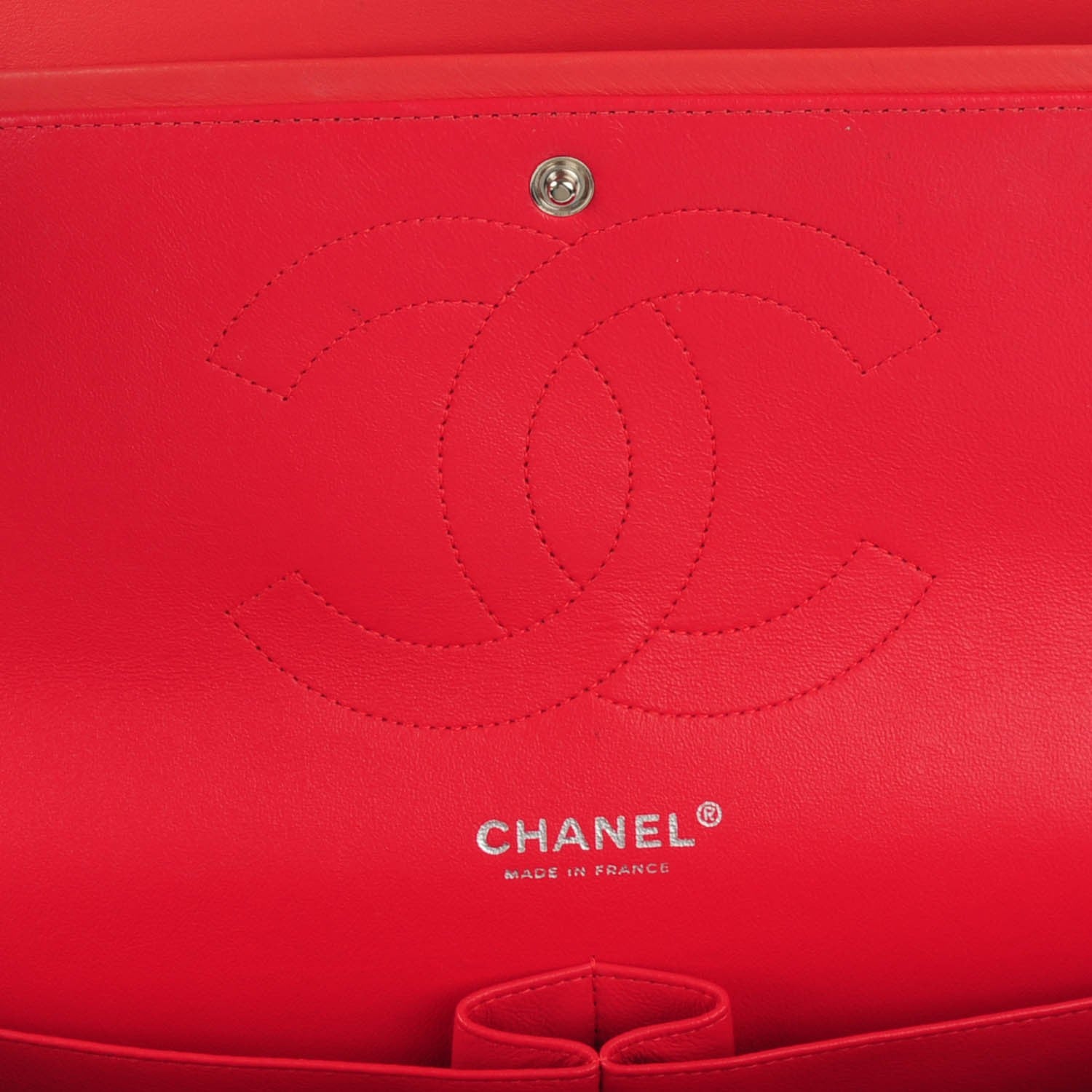 Chanel Patent Quilted Jumbo Double Flap Red 6 of 9
