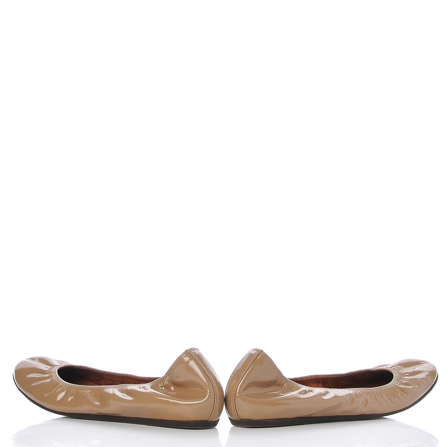 Lanvin Patent Ballet Flats 41 Nude 5 of 9