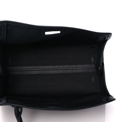 Fendi Glazed Fabric Vitello Century FF 1974 Stamp Patch Mini Peekaboo Defender Cover Mogano Panna Black 5 of 14