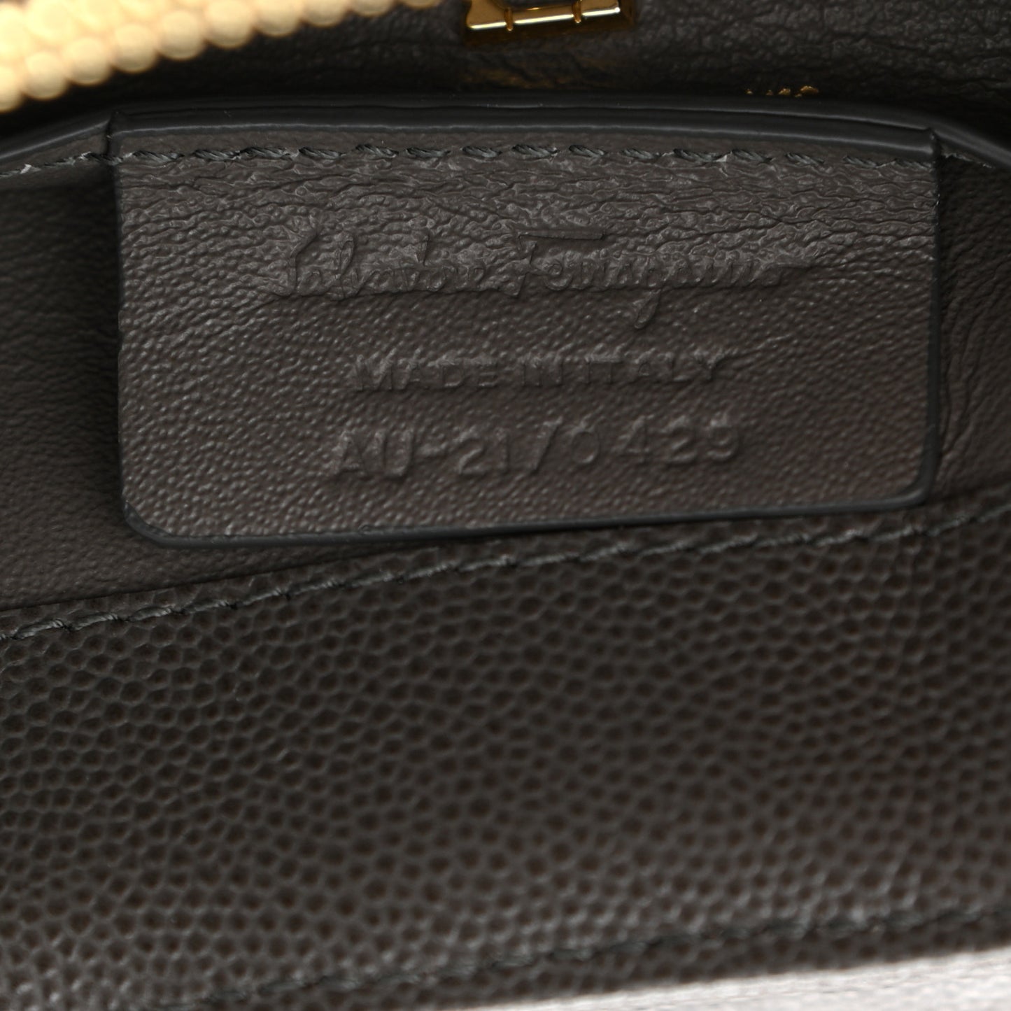 Calfskin Quilted Medium Gancini Top Handle Bag Sparrow